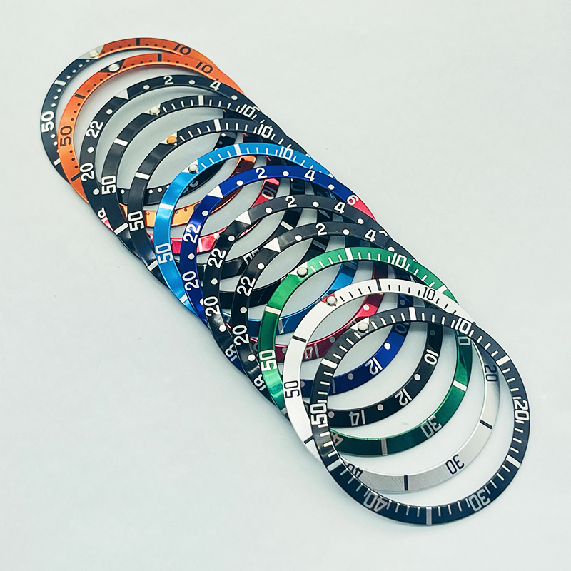 Reel Case - 36.5mm jam tangan aluminium lengkung bezel